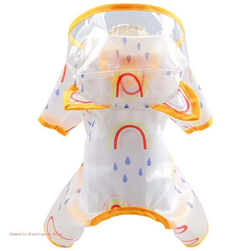 Kutya esőkabát kis kutyáknak Kölyök esőkabát Vízálló kutya esőkabát kapucnival