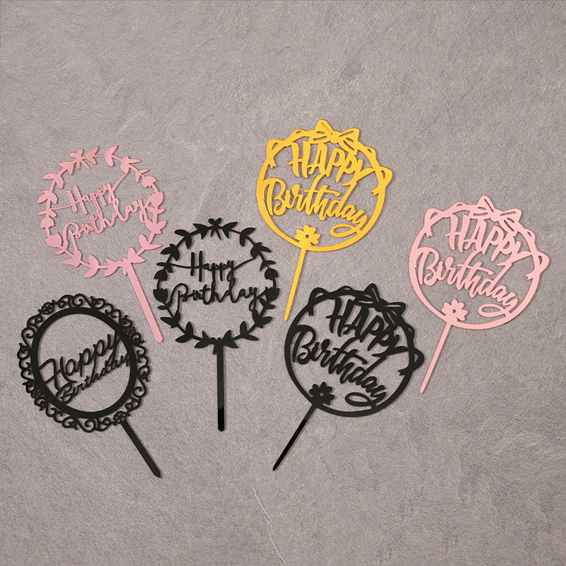 2021. gada Daudz laimes dzimšanas dienā kūkas virsma Zelta sudraba Akrils Zēns Meitene Ballīte Kūkas virsma Dekorācija Dāvana Locītis kūkas karogs Dzimšanas dienas piederumi