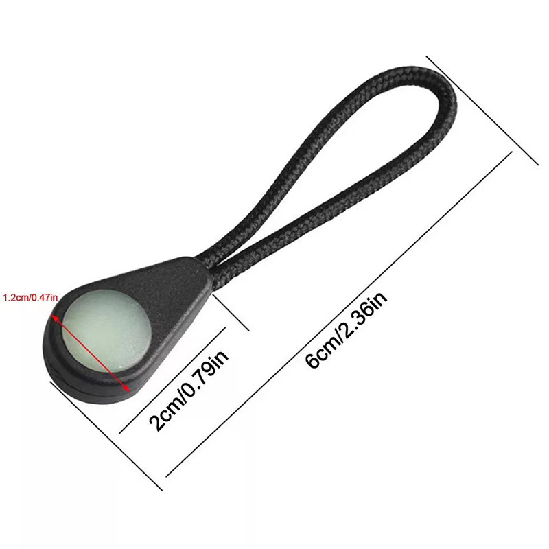 5/10 vnt Šviečiantys užtrauktukų traukikliai šviečia tamsioje naktyje Lauko stovyklavimas žygiams užtrauktukas Idealus rinkinys žymeklis kuprinės palapinės užtrauktukas