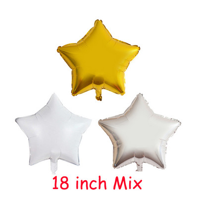 Baloane din folie cu heliu, stea lunii, nuntă, petrecere de naștere, globuri pentru adulți, alb, auriu, DIY, pentru baby shower, jucării pentru copii, decorațiuni pentru anul nou