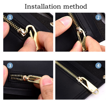 12/6PCS Instant Zipper Universal Instant Fix Zipper Repair Kit Резервен Zip Slider Teeth Rescue Zippers за 3 различни размера
