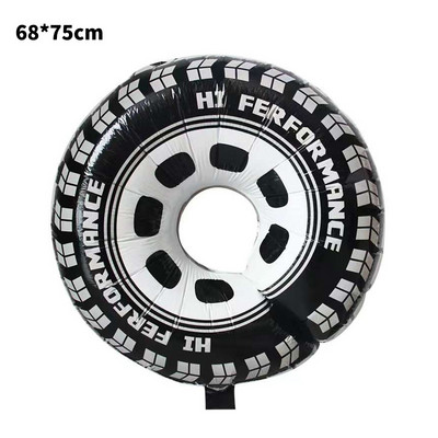 Multifilmi võidusõiduautode sünnipäevatarbed Võidusõidu mootorratta õhupalliga kiiver õhupalliga motokrossi võidusõidupeo mustrirattapeo kaunistusmänguasi