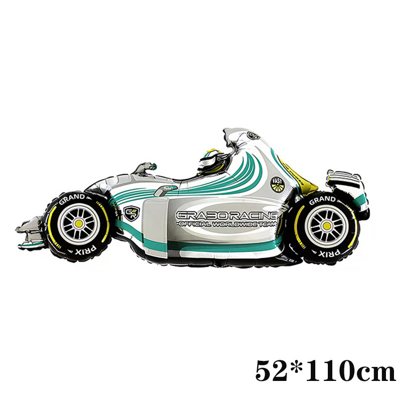 Multifilmi võidusõiduautode sünnipäevatarbed Võidusõidu mootorratta õhupalliga kiiver õhupalliga motokrossi võidusõidupeo mustrirattapeo kaunistusmänguasi