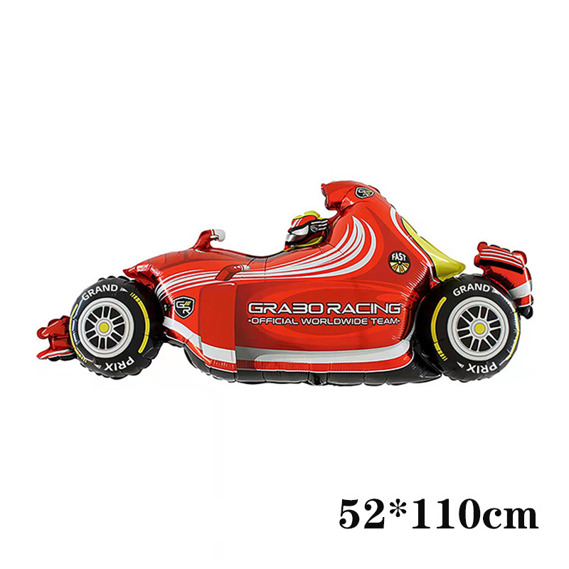 Multifilmi võidusõiduautode sünnipäevatarbed Võidusõidu mootorratta õhupalliga kiiver õhupalliga motokrossi võidusõidupeo mustrirattapeo kaunistusmänguasi