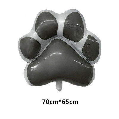 Rožinė Juoda „Let's Pawty“ folijos balionai šunų kačių gyvūnai augintinių letenėlės latekso balionai su gimtadieniu kūdikių dušo dekoracija vaikams žaislas