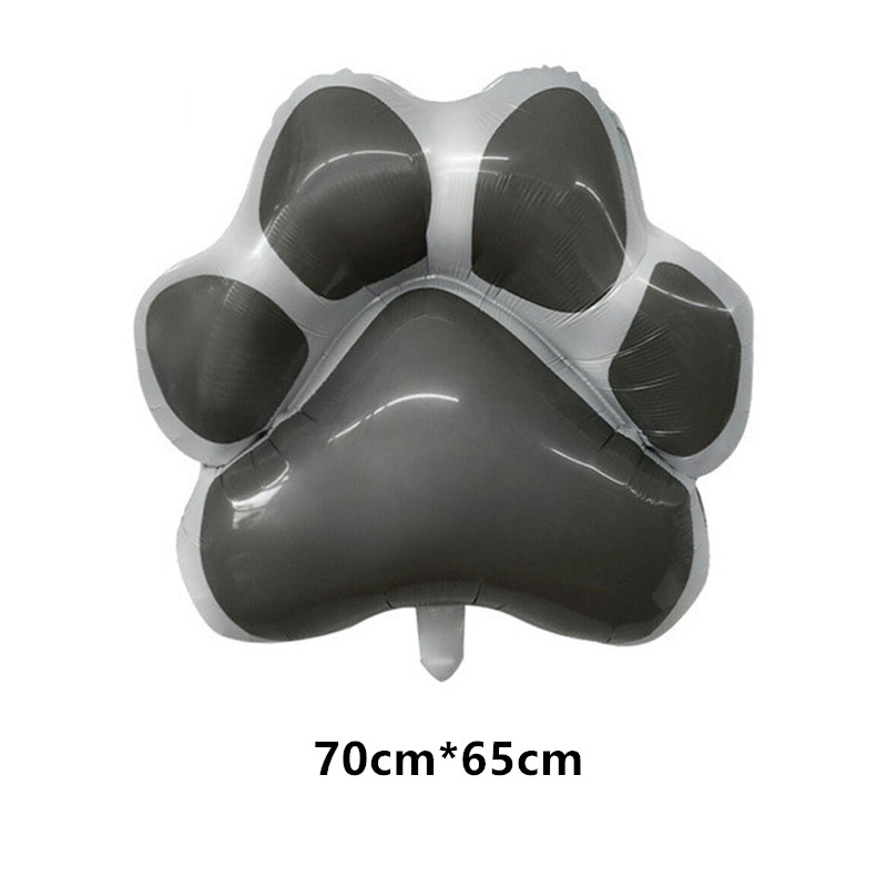 Rožinė Juoda „Let's Pawty“ folijos balionai šunų kačių gyvūnai augintinių letenėlės latekso balionai su gimtadieniu kūdikių dušo dekoracija vaikams žaislas