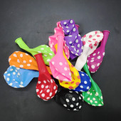 10/20 vnt 12 colių daugiaspalviai taškiniai balionai, vestuvės, su gimtadieniu Vaikų vakarėliui dekoruoti balionai.