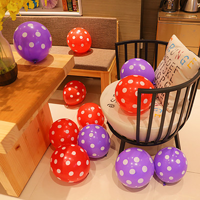 10/20 vnt 12 colių daugiaspalviai taškiniai balionai, vestuvės, su gimtadieniu Vaikų vakarėliui dekoruoti balionai.