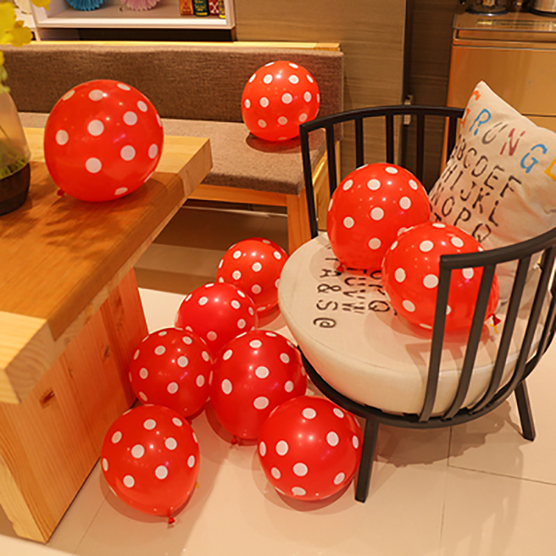 10/20 vnt 12 colių daugiaspalviai taškiniai balionai, vestuvės, su gimtadieniu Vaikų vakarėliui dekoruoti balionai.