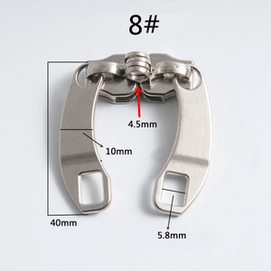 2 poros 5# 8# 10# užtrauktukas Metalinis užtrauktuko slankiklis užtrauktuko galvutė pasidaryk pats, drabužių krepšys, lagaminas, priedai užtrauktukų taisymo rinkiniams