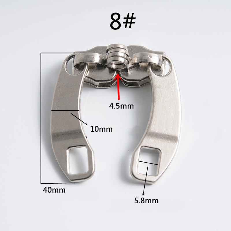 2 poros 5# 8# 10# užtrauktukas Metalinis užtrauktuko slankiklis užtrauktuko galvutė pasidaryk pats, drabužių krepšys, lagaminas, priedai užtrauktukų taisymo rinkiniams