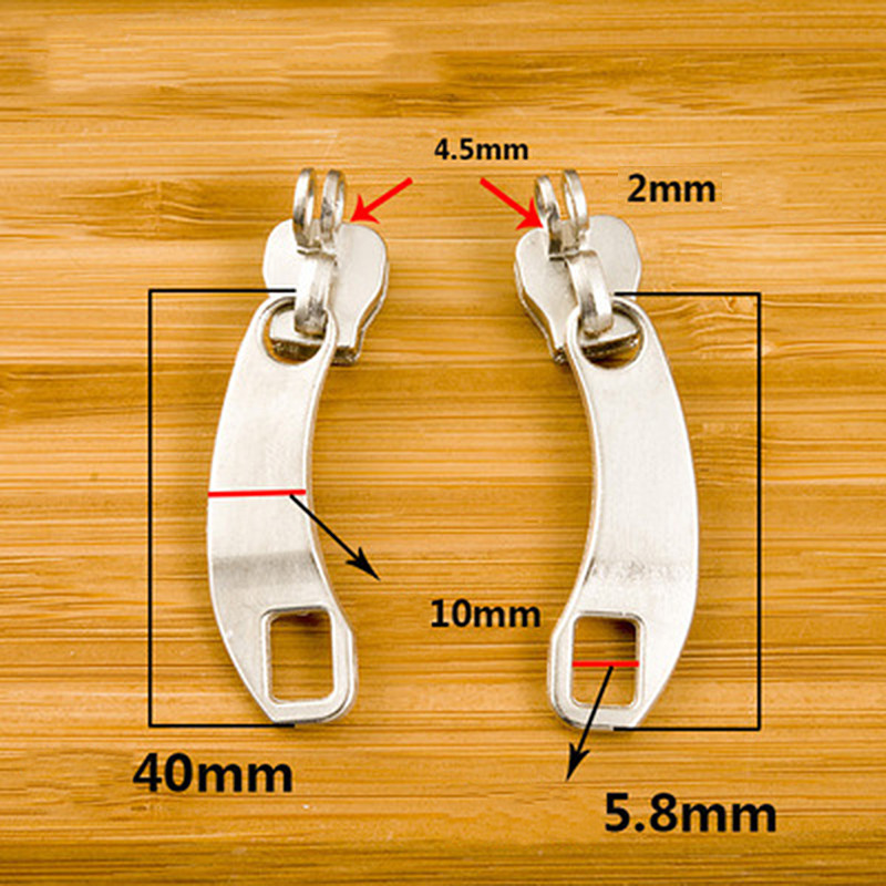2 poros 5# 8# 10# užtrauktukas Metalinis užtrauktuko slankiklis užtrauktuko galvutė pasidaryk pats, drabužių krepšys, lagaminas, priedai užtrauktukų taisymo rinkiniams