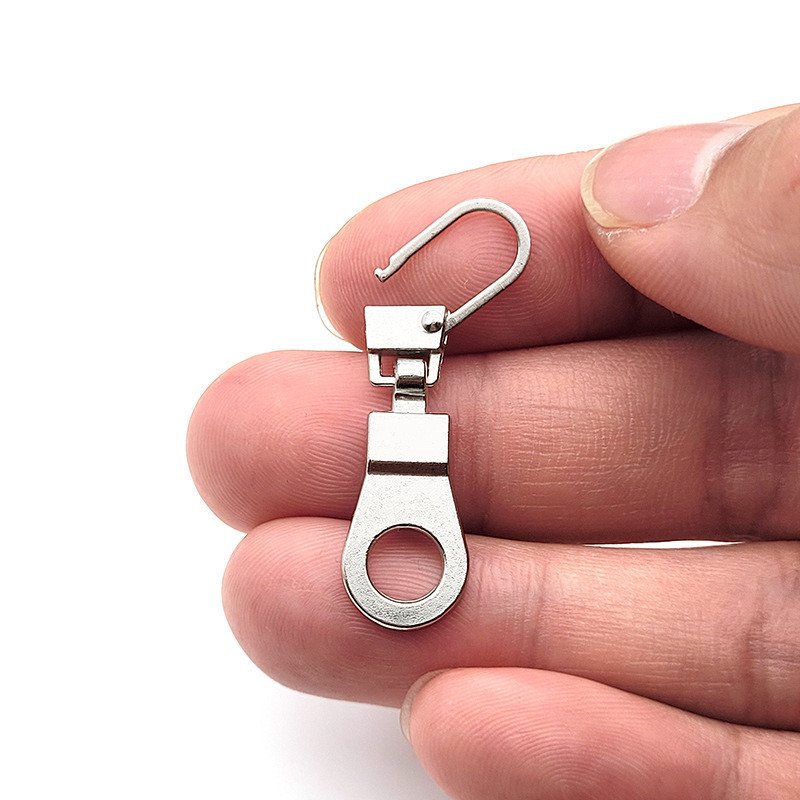 5 db univerzális csere, levehető fém cipzár lehúzók cipzár csúszkákhoz Fejcipzárok Javítókészletek Cipzárhúzó fül barkács varrás