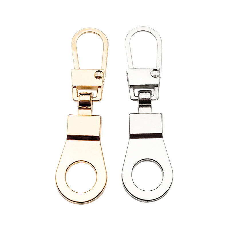 5 db univerzális csere, levehető fém cipzár lehúzók cipzár csúszkákhoz Fejcipzárok Javítókészletek Cipzárhúzó fül barkács varrás