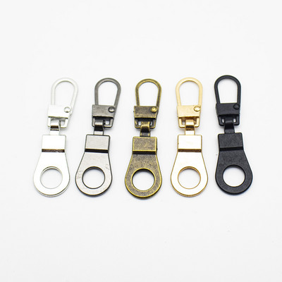 5 db levehető fém cipzár csúszka húzófül cipzár javító készlet cipzár rögzítő ruhatáska bőrönd hátizsák barkács kézműves cipzár fej