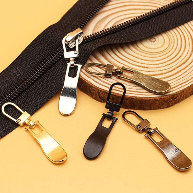 5 db levehető fém cipzár csúszka húzófül cipzár javító készlet cipzár rögzítő ruhatáska bőrönd hátizsák barkács kézműves cipzár fej