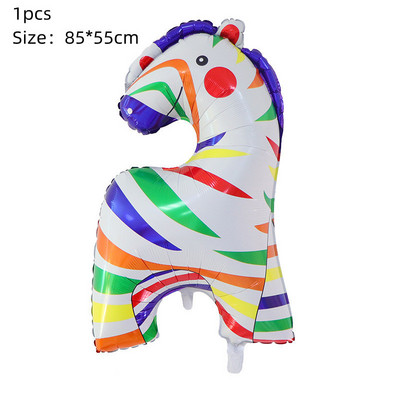 Sarkanā cirka dzimšanas dienas telts balonu komplekts 32 collu folijas numuru baloni Dzīvnieku tematiskā ballīte Bērnu dzimšanas dienas ballītes rotājumi bērniem