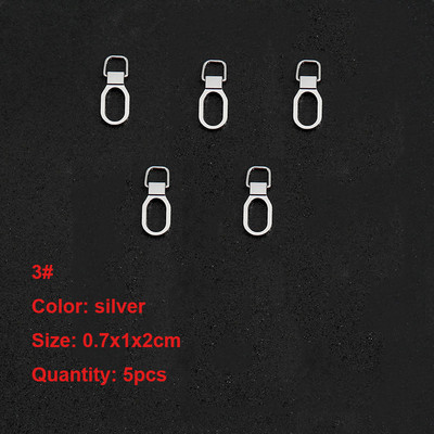 5 db cipzár húzó csere levehető fém cipzár húzófül Univerzális cipzár fogó cipzár csúszkák hátizsákokhoz kabátok cipők