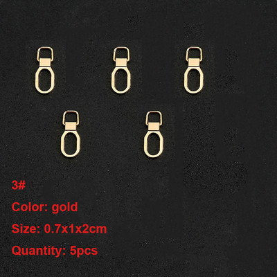 5 db cipzár húzó csere levehető fém cipzár húzófül Univerzális cipzár fogó cipzár csúszkák hátizsákokhoz kabátok cipők