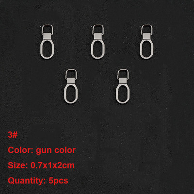 5 db cipzár húzó csere levehető fém cipzár húzófül Univerzális cipzár fogó cipzár csúszkák hátizsákokhoz kabátok cipők