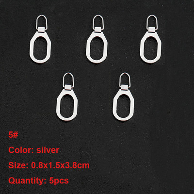 5 db cipzár húzó csere levehető fém cipzár húzófül Univerzális cipzár fogó cipzár csúszkák hátizsákokhoz kabátok cipők