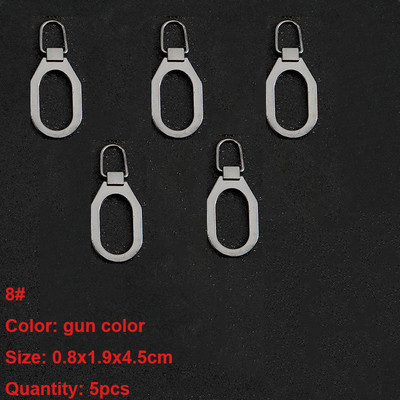 5 db cipzár húzó csere levehető fém cipzár húzófül Univerzális cipzár fogó cipzár csúszkák hátizsákokhoz kabátok cipők