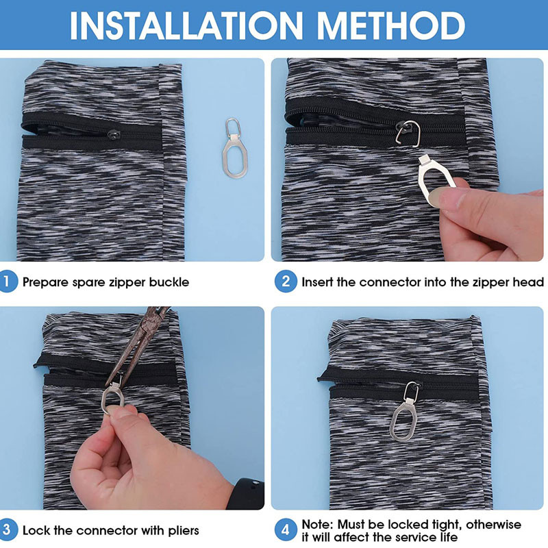 5 db cipzár húzó csere levehető fém cipzár húzófül Univerzális cipzár fogó cipzár csúszkák hátizsákokhoz kabátok cipők