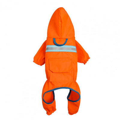 Šunų lietpaltis, atspindintis vandeniui atsparus permatomas kraštelis, visą kūną dengiantis kombinezonas naminiams gyvūnėliams lauke