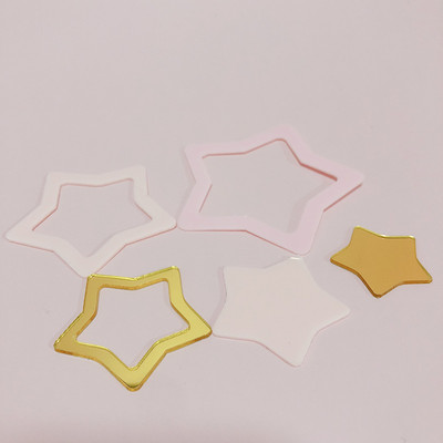 5 buc Ins New Wedding Acrilic Cake Topper Cute Star La mulți ani Cupcake Topper pentru petrecerea de aniversare Decoratiuni pentru tort Baby Shower