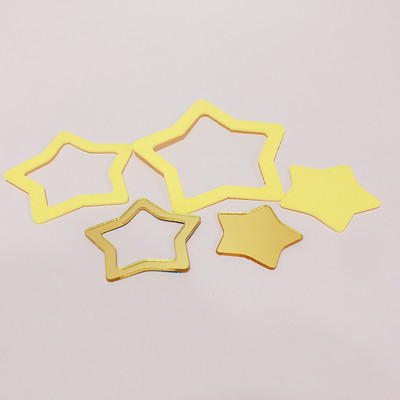 5 buc Ins New Wedding Acrilic Cake Topper Cute Star La mulți ani Cupcake Topper pentru petrecerea de aniversare Decoratiuni pentru tort Baby Shower