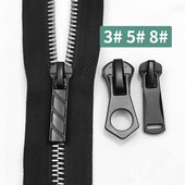 5 db 3# 5# 8# cipzáras csúszka nejlon/gyanta/fém cipzárhoz, cinkötvözetből készült cipzárhúzók kiváló minőségű cipzárfejhez ruhatáska javításához