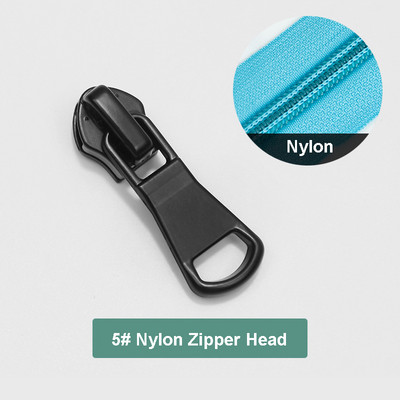 5 db 3# 5# 8# cipzáras csúszka nejlon/gyanta/fém cipzárhoz, cinkötvözetből készült cipzárhúzók kiváló minőségű cipzárfejhez ruhatáska javításához