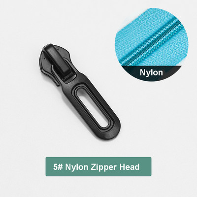 5 db 3# 5# 8# cipzáras csúszka nejlon/gyanta/fém cipzárhoz, cinkötvözetből készült cipzárhúzók kiváló minőségű cipzárfejhez ruhatáska javításához