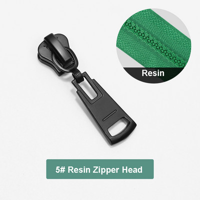 5 db 3# 5# 8# cipzáras csúszka nejlon/gyanta/fém cipzárhoz, cinkötvözetből készült cipzárhúzók kiváló minőségű cipzárfejhez ruhatáska javításához