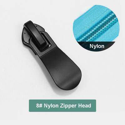5 db 3# 5# 8# cipzáras csúszka nejlon/gyanta/fém cipzárhoz, cinkötvözetből készült cipzárhúzók kiváló minőségű cipzárfejhez ruhatáska javításához
