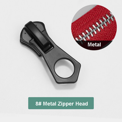 5 db 3# 5# 8# cipzáras csúszka nejlon/gyanta/fém cipzárhoz, cinkötvözetből készült cipzárhúzók kiváló minőségű cipzárfejhez ruhatáska javításához