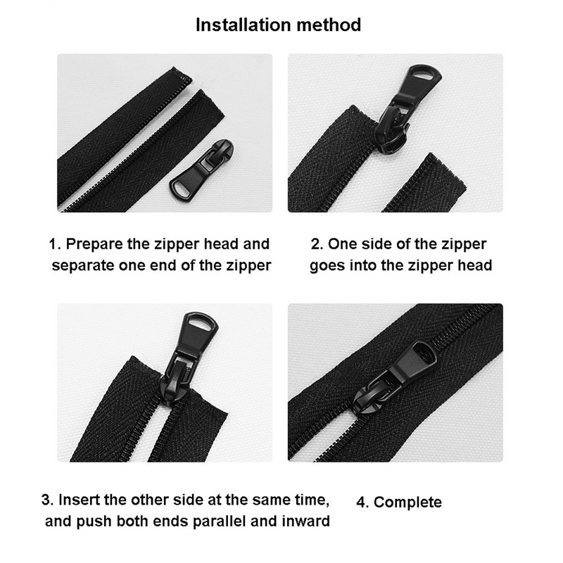 5 db 3# 5# 8# cipzáras csúszka nejlon/gyanta/fém cipzárhoz, cinkötvözetből készült cipzárhúzók kiváló minőségű cipzárfejhez ruhatáska javításához