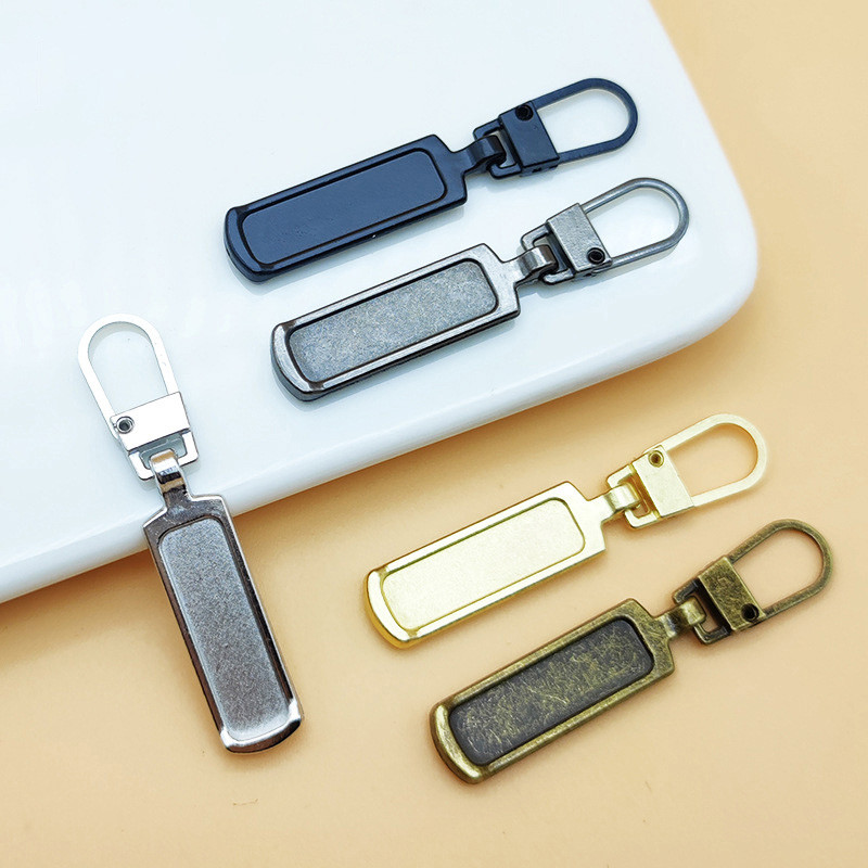 5gab noņemams metāla rāvējslēdzēja novilcējs rāvējslēdzēja slīdņa galvas rāvējslēdzēja remonta komplekts Pull Tab DIY šūšanas soma dūnu jaka Apģērbu aksesuārs
