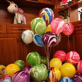 5/10 gab. 12 collu marmora ahāts apaļš lateksa balons mākonis melns rozā hēlija balons bērnu dzimšanas dienas svinībām kāzu dekoru piederumi