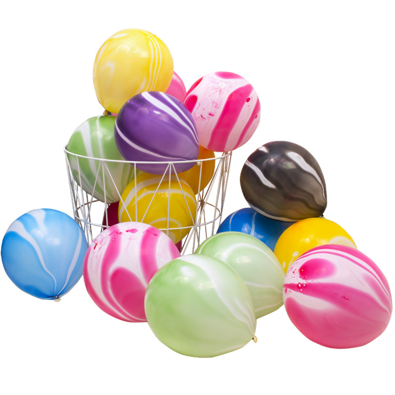 5/10 gab. 12 collu marmora ahāts apaļš lateksa balons mākonis melns rozā hēlija balons bērnu dzimšanas dienas svinībām kāzu dekoru piederumi