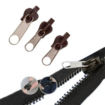 6 τμχ Universal Instant Fix A φερμουάρ Αντικατάσταση Διάσωσης Νέας σχεδίασης Instant Zippers Sliders Pull for Clothes Sewing Repair Kit SML