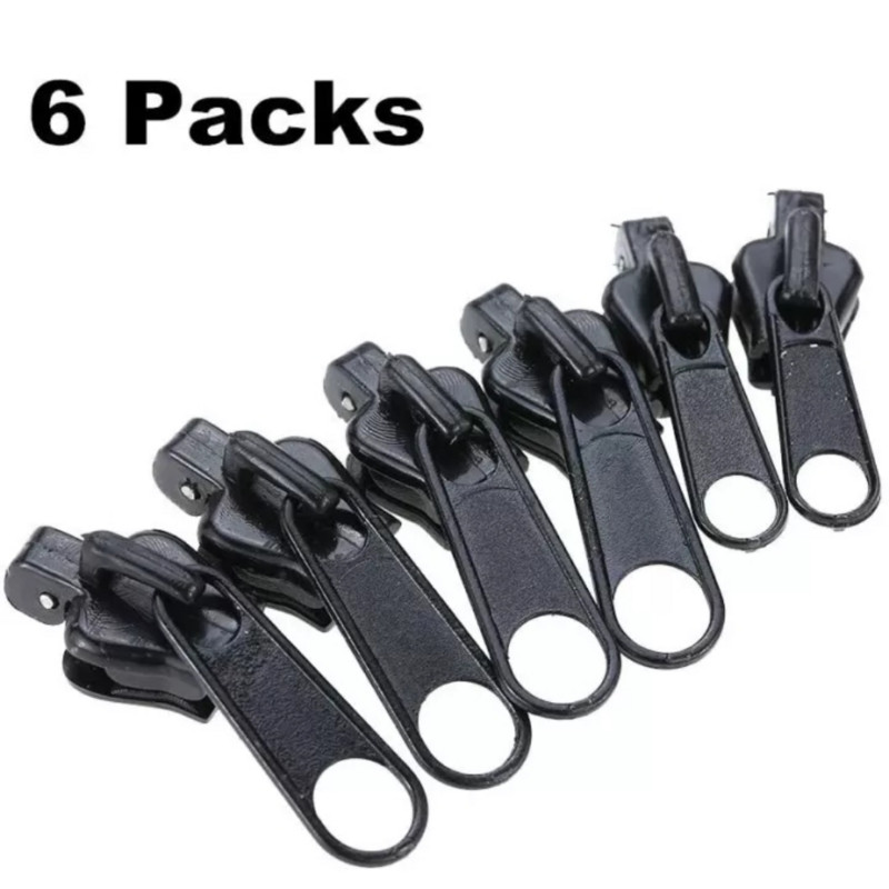 6db univerzális azonnali rögzítés cipzár csere megmentő új dizájn azonnali cipzárok húzók ruhavarró javító készlet SML