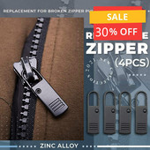 4GAB Noņemams rāvējslēdzēja pievilkums apģērbam Rāvējslēdzēja fiksators Ceļojumu soma Apavi Čemodāns Mugursoma Rāvējslēdzēja galvas slīdnis DIY šūšanas komplekti Metāls Zi