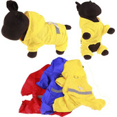 Kisállat kellékek Lélegző vízálló fényvédő kisállat jumpsuit kabát kutya esőkabátok kapucnis PU