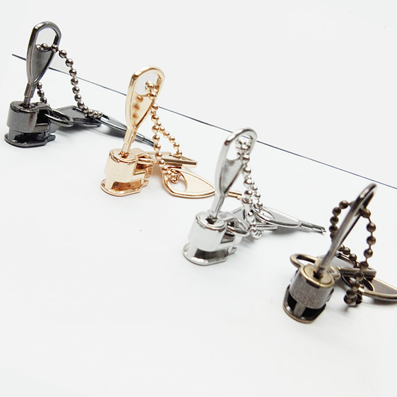 5# Nylon tekercses cipzáros kulcszár csúszó reteszelő cipzár húzófej barkács cipzárjavítás cseretartozékok anyagok