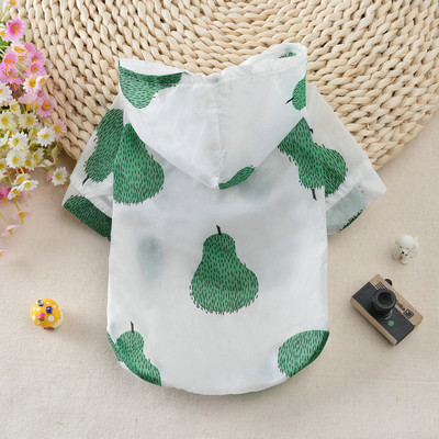 Kutya Esőkabát Napálló Ruházat Nyári Napvédő Kapucs Kis kutya Ruhák Nyomtatott Poncsó Kis Közepes Háziállatok Kiskutya macska