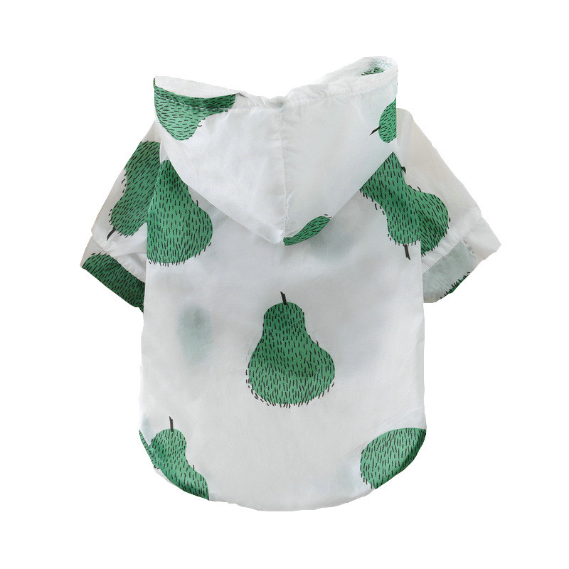 Kutya Esőkabát Napálló Ruházat Nyári Napvédő Kapucs Kis kutya Ruhák Nyomtatott Poncsó Kis Közepes Háziállatok Kiskutya macska