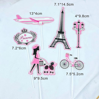 ins Happy Birthday Cake Topper meitenei augstpapēžu kurpes Lūpu krāsa Cupcake toppers kāzu dzimšanas dienas ballītei Deserts Dekorācija Kūkas dāvana