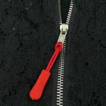Πολύχρωμο καουτσούκ σιλικόνης φερμουάρ Pull Ropes Zip Puller Fastener Backpack Bagage 10Pcs For DIY Clothing Accessories