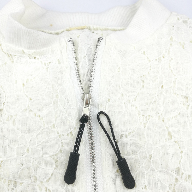 10db/csomag Cipzár Húzza Zsinór Kötélvégek Zár Zip Clip csat Kiegészítők Hátizsák Ruházat 15 Szín